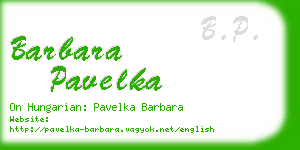 barbara pavelka business card